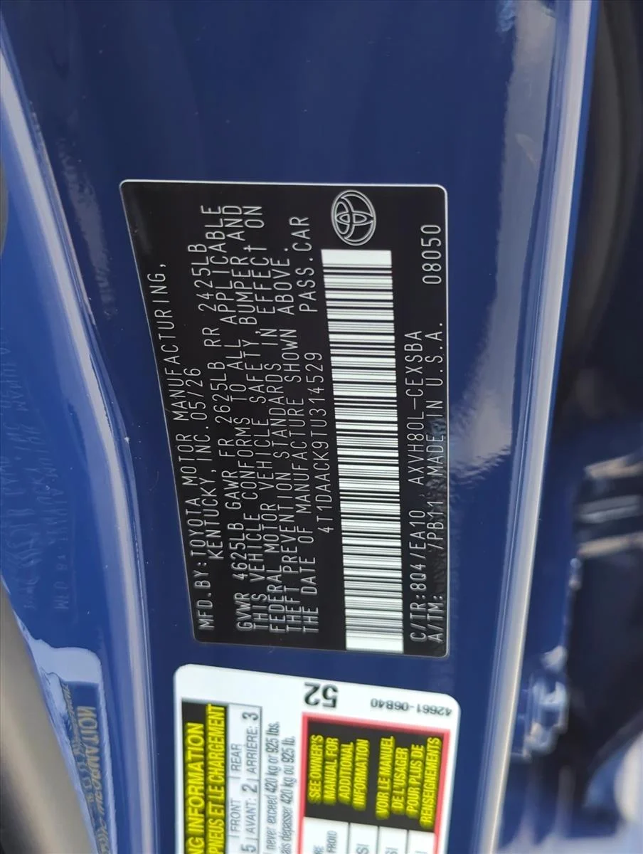Used 2026 Reservoir Blue Toyota SE image 27