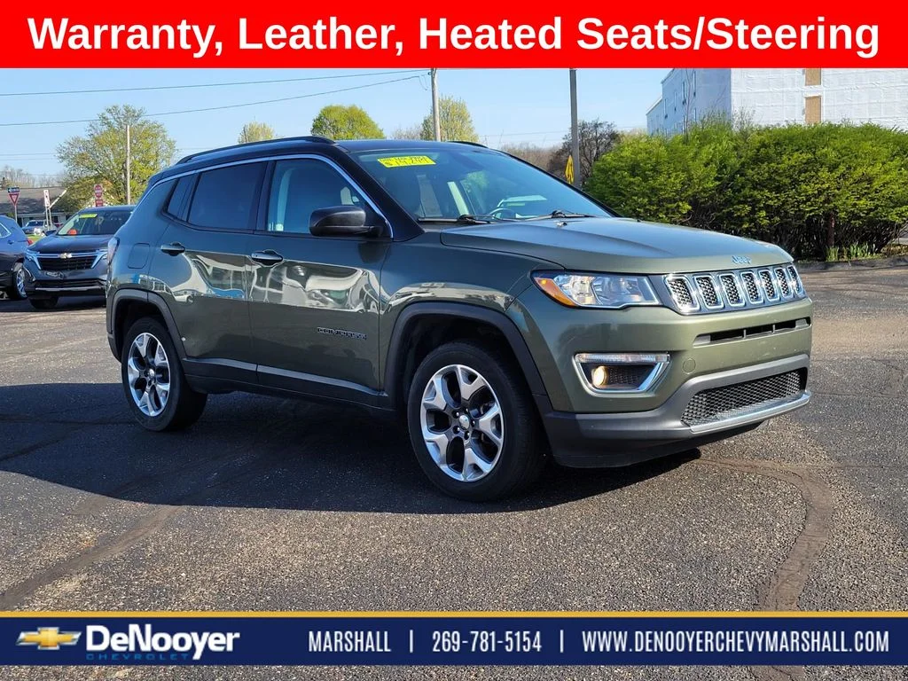 Used 2018 Jeep Compass Limited with VIN 3C4NJDCB2JT281102 for sale in Marshall, MI