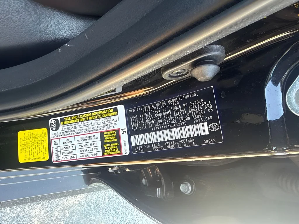 Used 2021 Black Toyota LE image 27