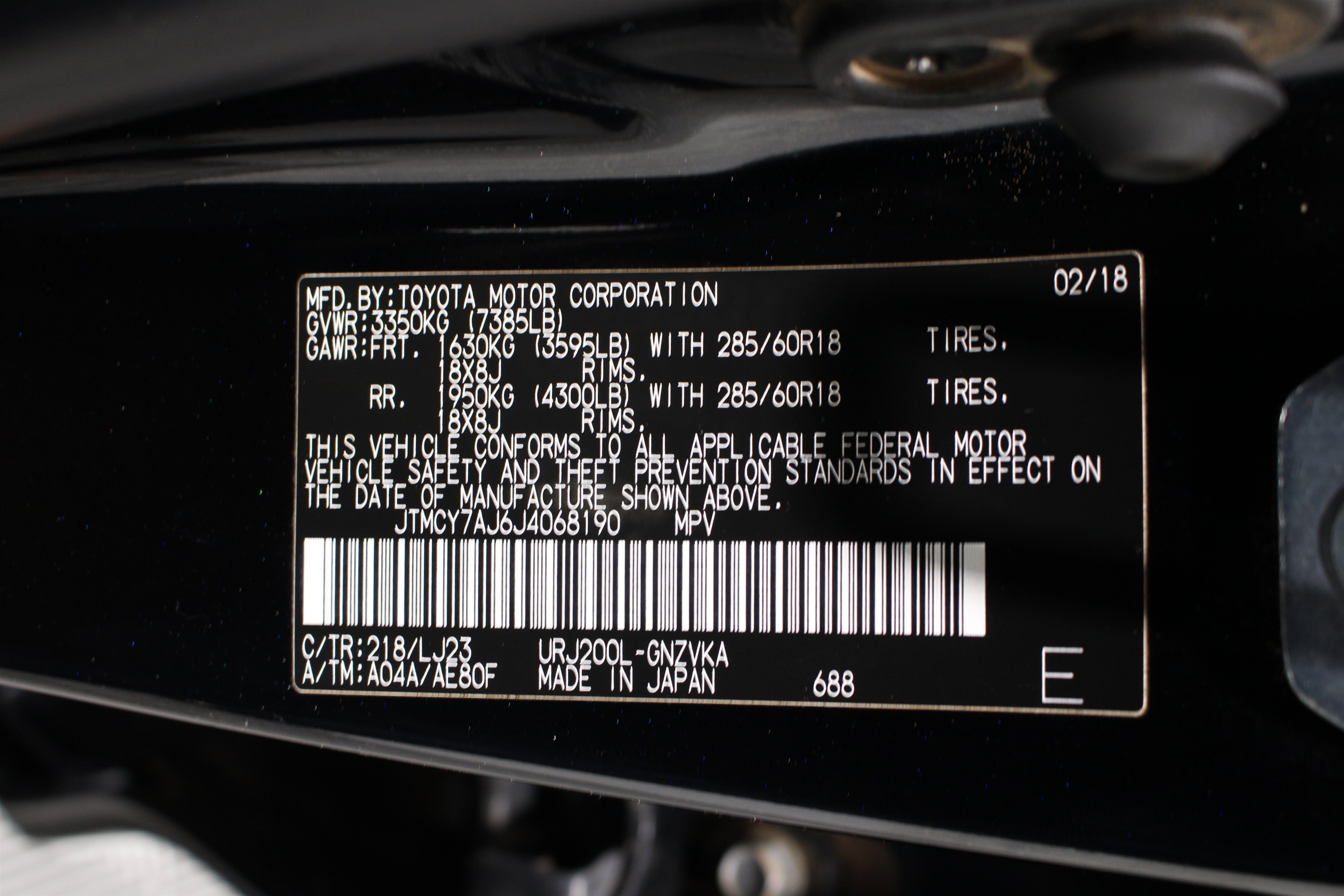Used 2018 Midnight Black Metallic Toyota 4WD V8 image 38