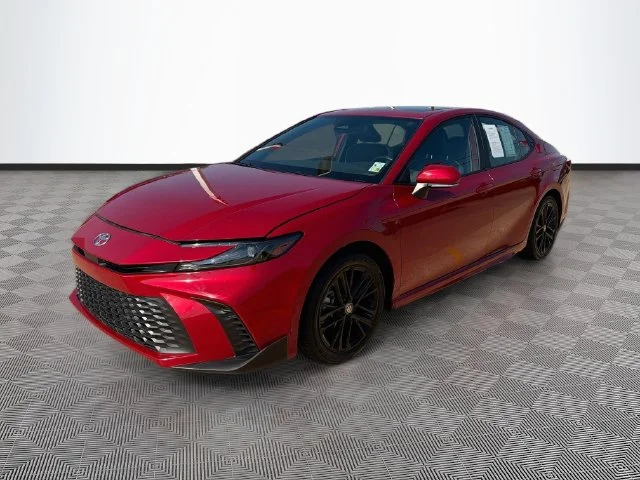 Certified Used 2025 Red Toyota SE image 3