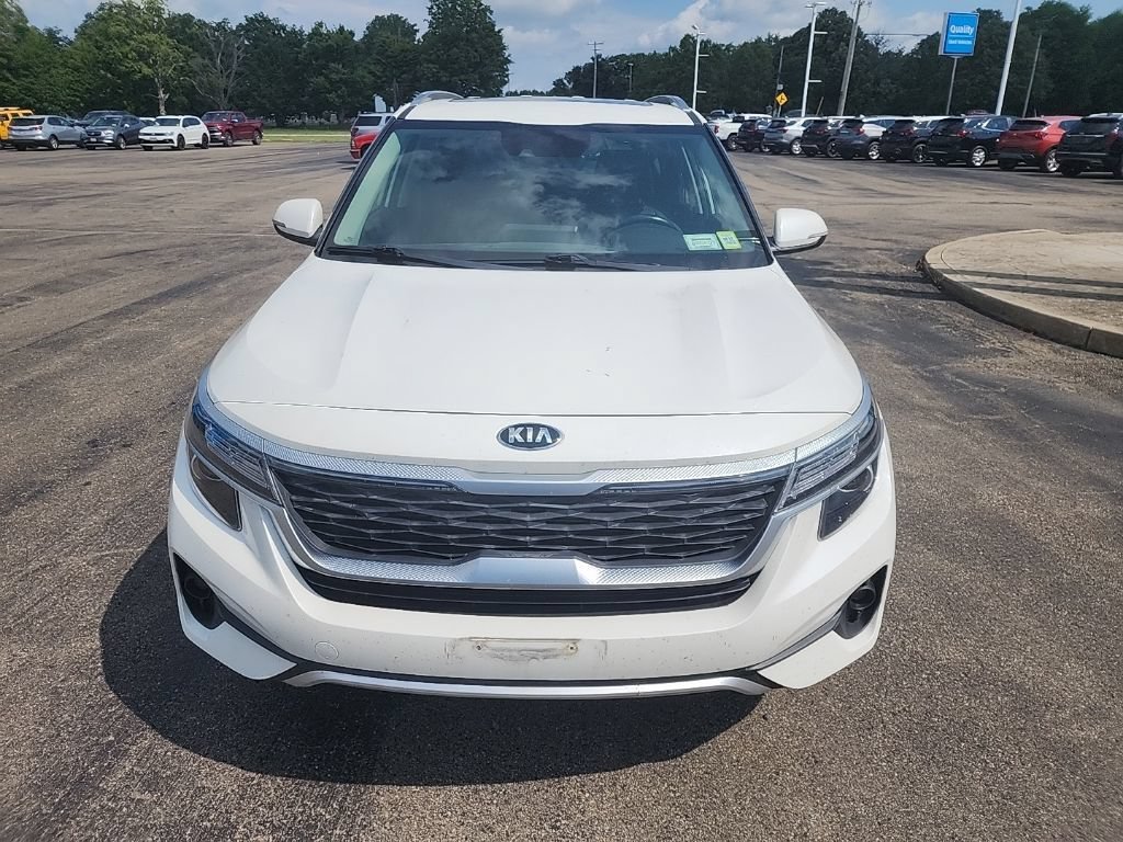 Used 2021 Kia Seltos EX with VIN KNDERCAA9M7077242 for sale in North Collins, NY