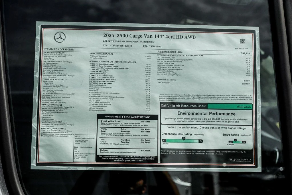 Used 2025 Selenite Gray Metallic Mercedes-Benz Cargo 144 WB image 25