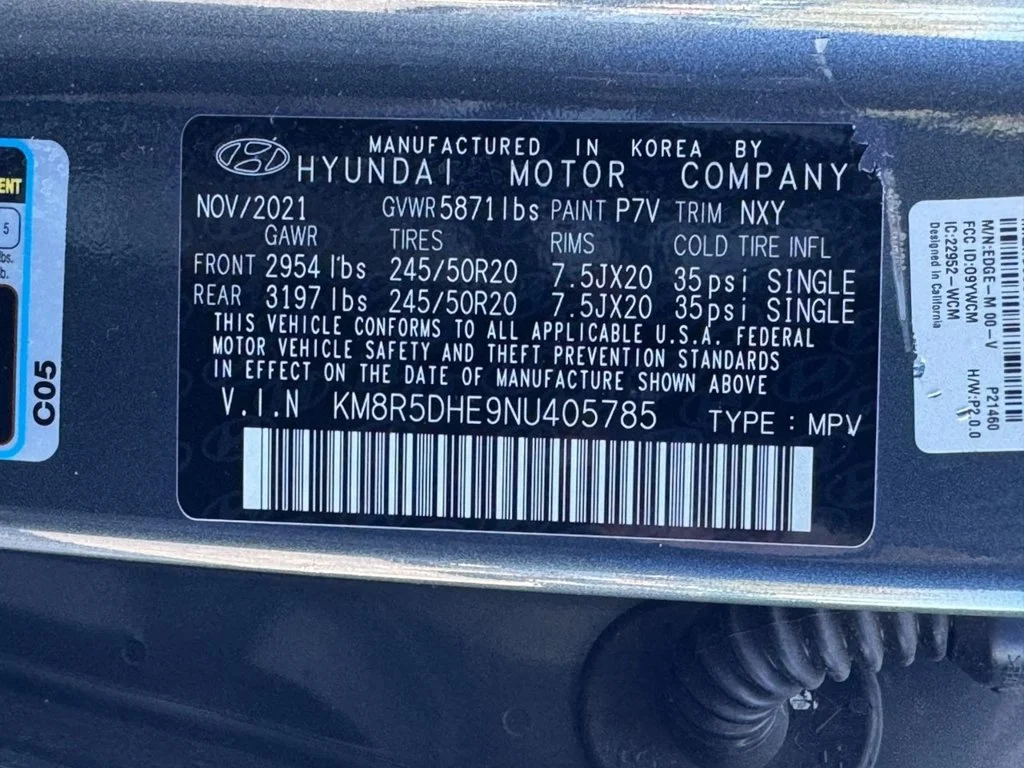 Used 2022 Gray Hyundai Limited image 26