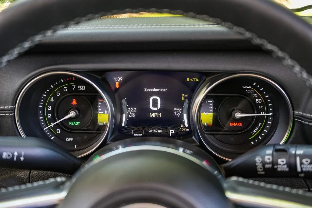 Used 2023 Yellow Jeep Sahara 4xe image 22