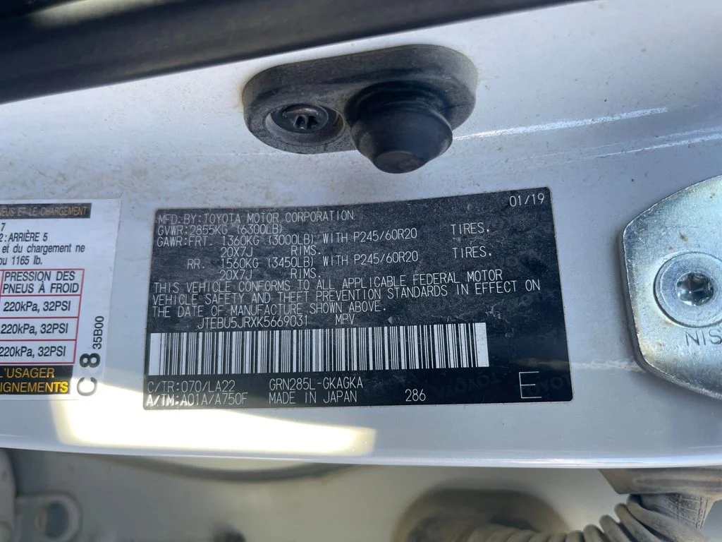 Used 2019 White Toyota Limited image 35