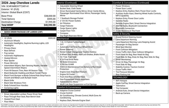 New 2026 41 Exterior Paint Jeep Laredo image 13