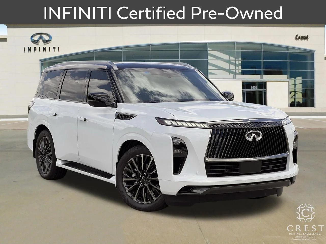 Certified Used 2026 Radiant White Black Obsidian INFINITI AUTOGRAPH image 1