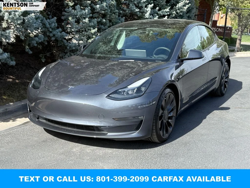 Used 2023 Gray Tesla Performance image 3