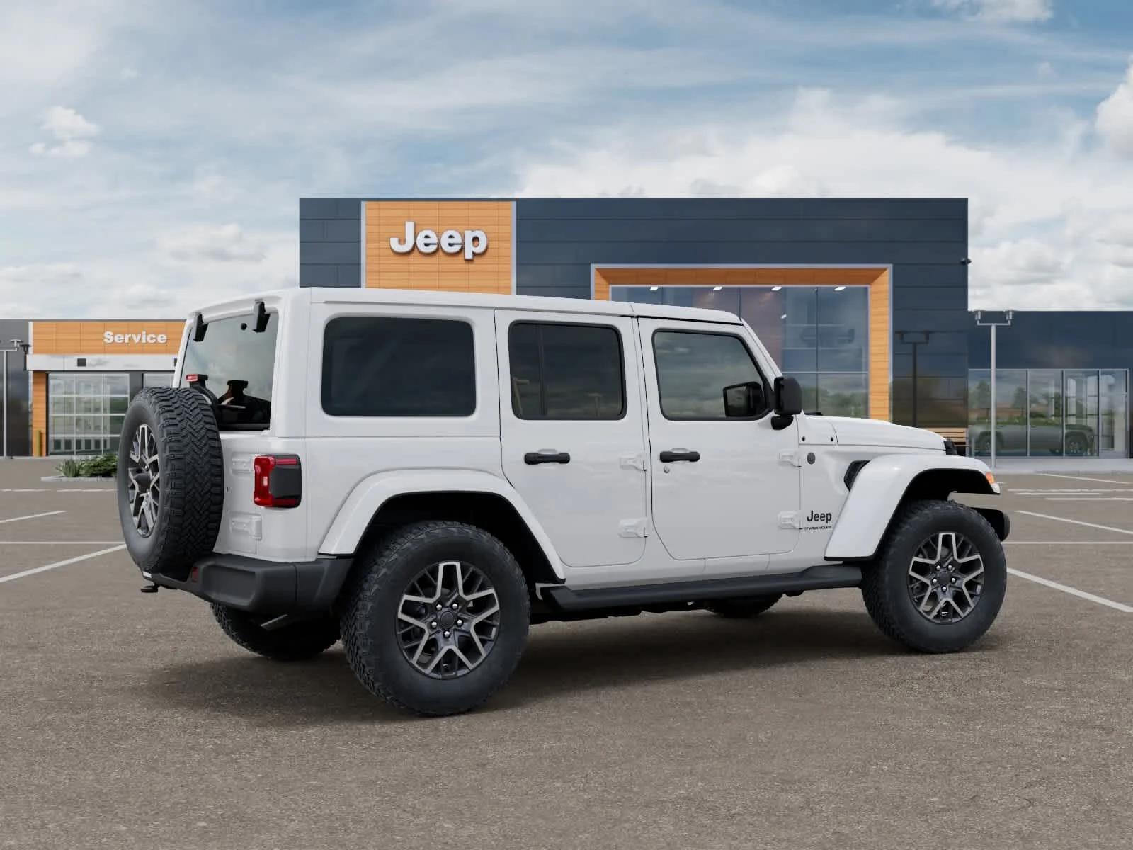 New 2026 Bright White Clearcoat Jeep Sahara image 4