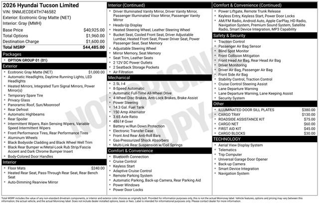 New 2026 Gray Hyundai Limited image 25