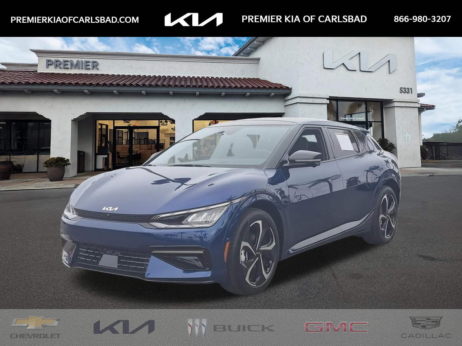 Certified Used 2022 Yacht Blue Kia GT-Line image 1