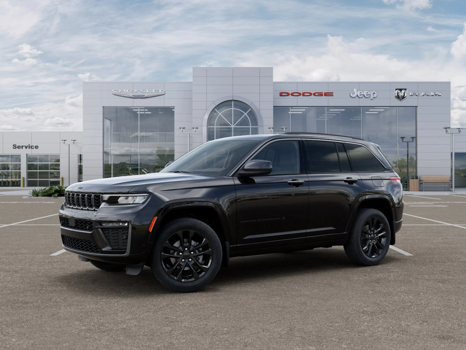 New 2026 Diamond Black Crystal Pearl-Coat Exterior Paint Jeep Limited Reserve image 30