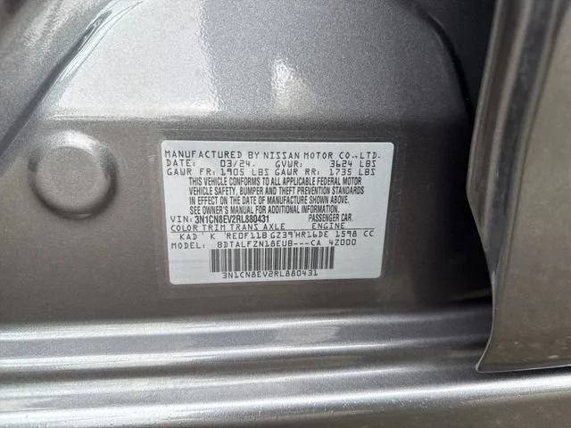 Used 2024 Gun Metallic Nissan 1.6 SV image 16