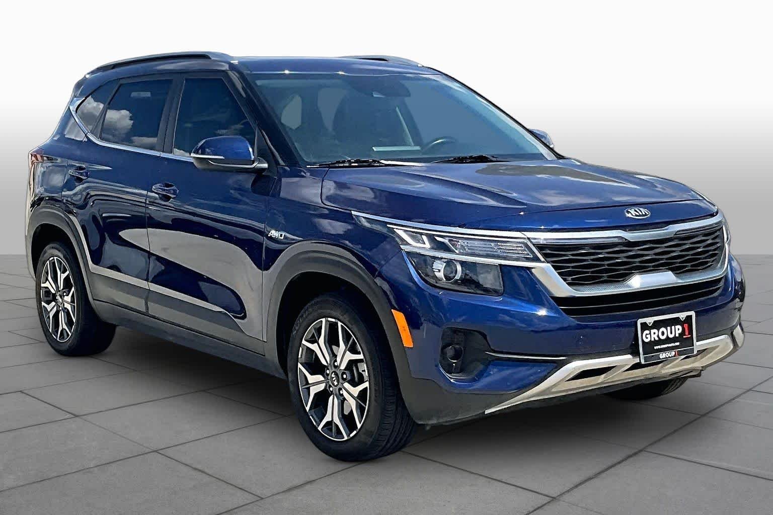 Used 2021 Dark Ocean Blue Kia EX image 3