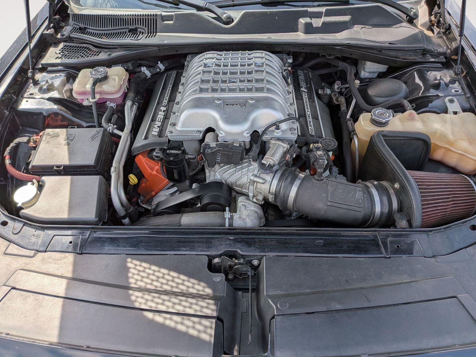 Used 2015 Phantom Black Tri-Coat Pearl Dodge SRT Hellcat image 30