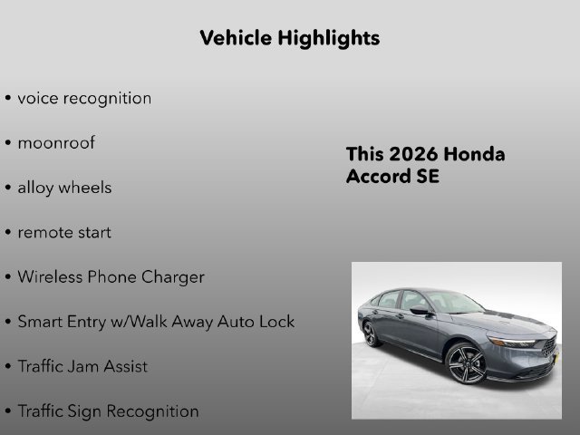2026 Honda Accord SE - Photo 15