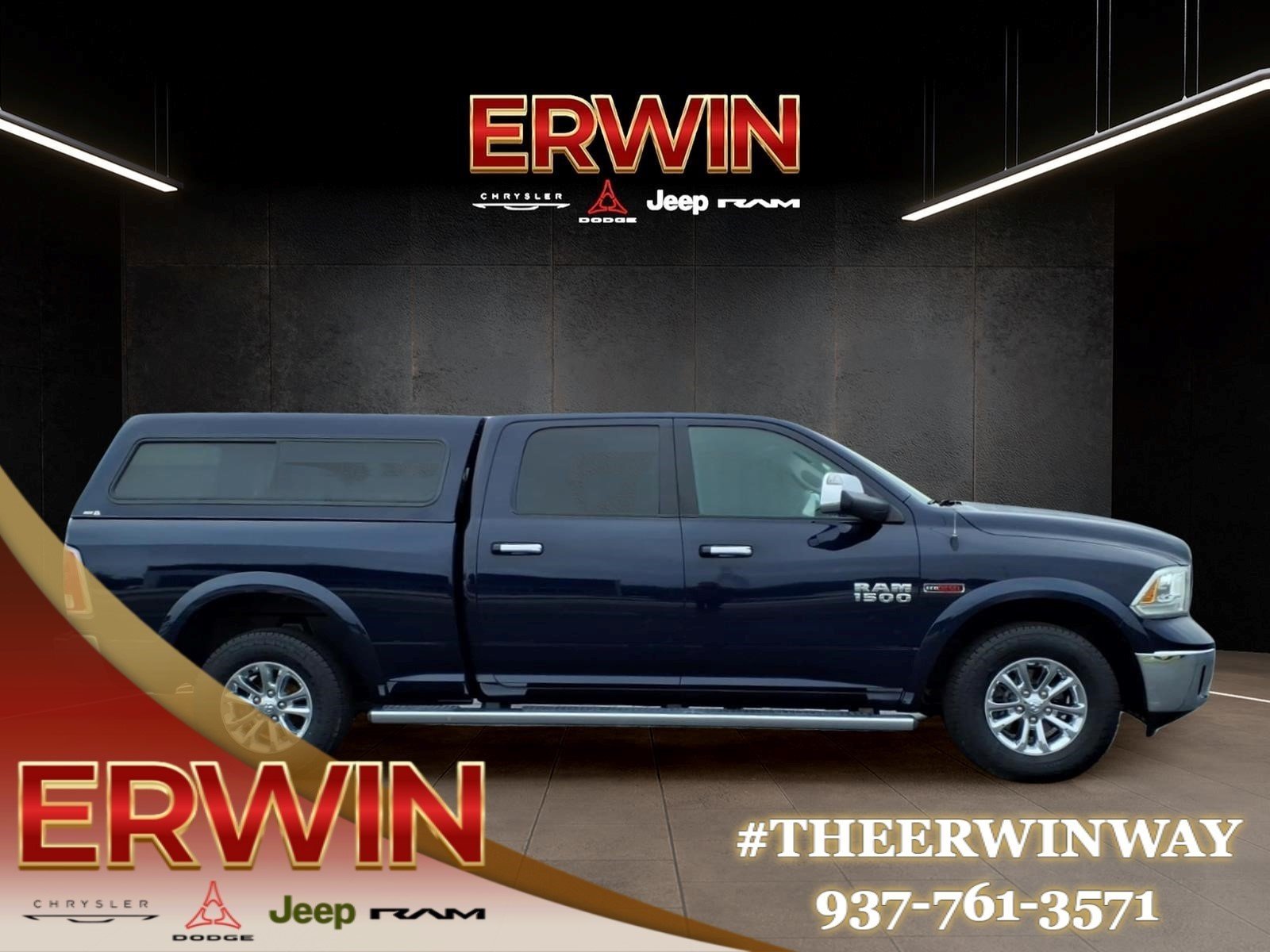 Used 2016 Blue Streak Pearl Coat RAM Laramie image 8