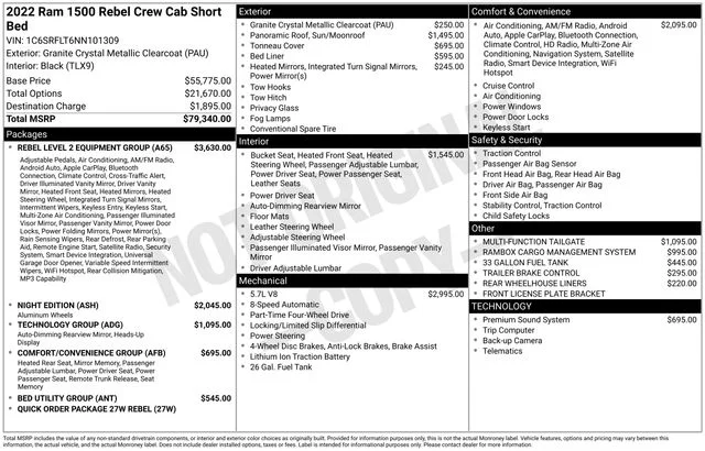 Used 2022 Gray Ram Rebel image 38