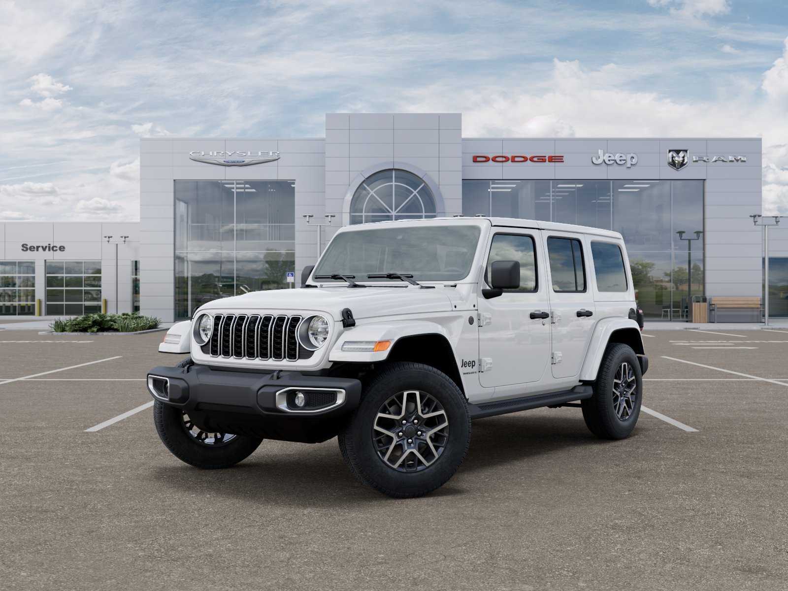 New 2026 Bright White Clear-Coat Exterior Paint Jeep Sahara image 10