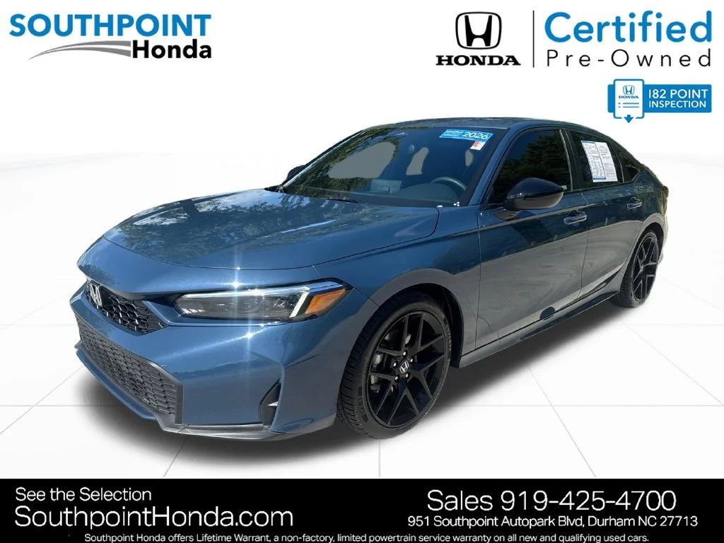 Certified Used 2026 Blue Lagoon Pearl Honda 2WD Sport Hybrid image 39