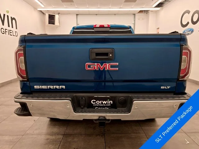 Used 2018 Stone Blue Metallic GMC SLT image 4