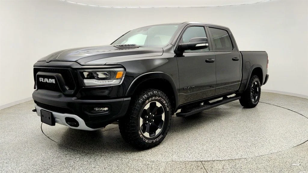 Used 2022 Diamond Black Crystal Pearlcoat Ram Rebel 4x4 Crew Cab 5