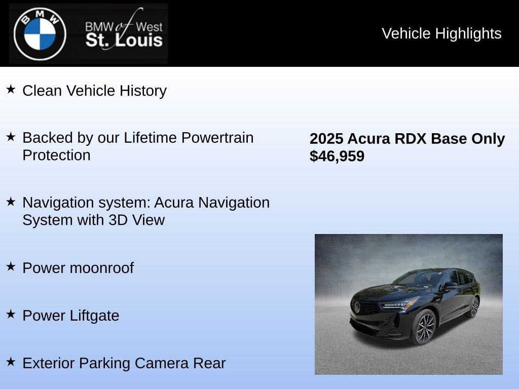 Used 2025 Black Acura A-Spec Advance Package image 8