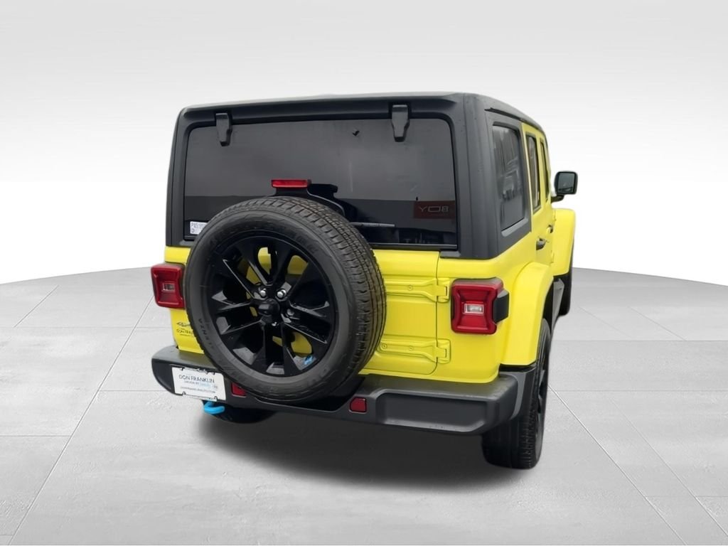 Used 2023 Yellow Jeep Sahara 4xe image 8