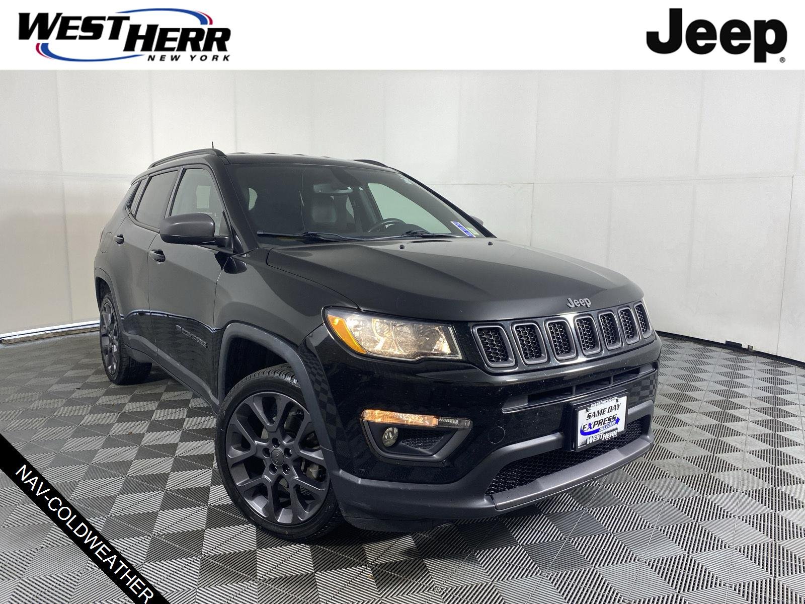 Used 2021 Diamond Black Crystal Pearlcoat Jeep 80th Anniversary image 1