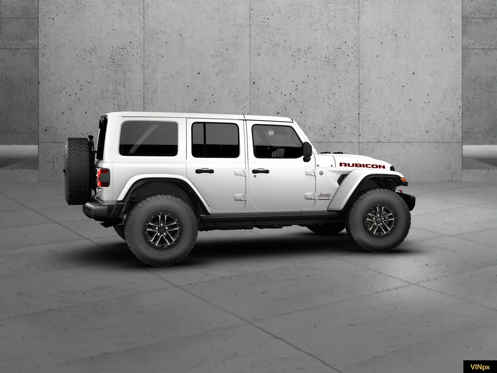 New 2026 Bright White Clear-Coat Exterior Paint Jeep Rubicon X image 14