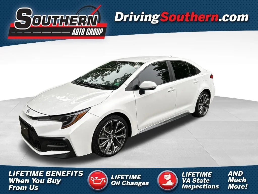 Used 2022 White Toyota SE image 1