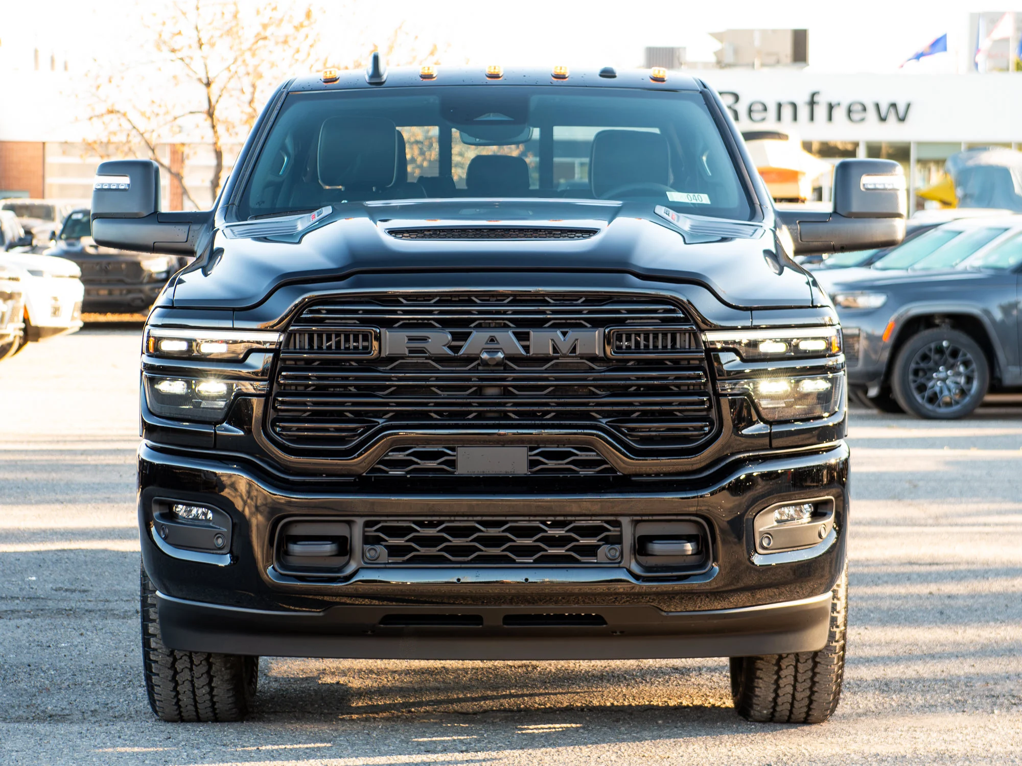 New 2027 Black RAM Laramie Night* Mega Cab 4x4, Sunroof, Heated Leather, 5th Wheel Prep image 10