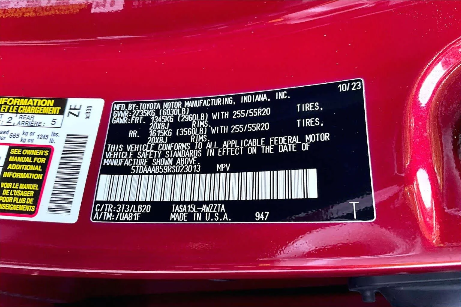Certified Used 2024 Ruby Flare Pearl Toyota Platinum image 34