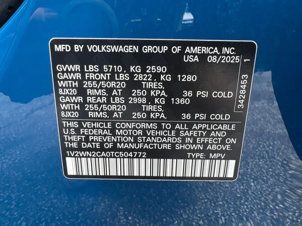 Used 2026 Mountain  Lake Blue Metallic Volkswagen 2.0T SE w/Technology image 14