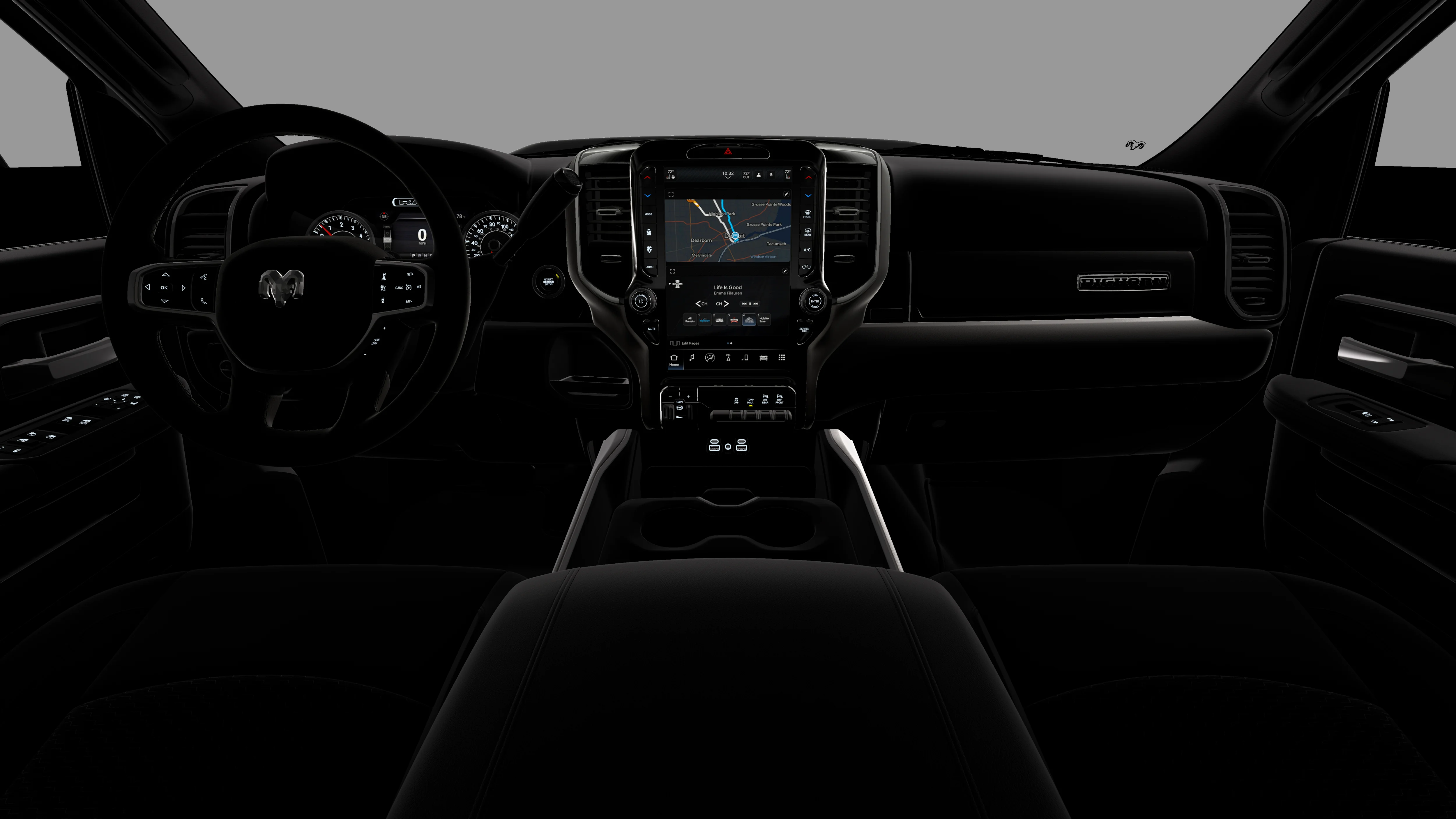 New 2026 Diamond Black Crystal Pearl-Coat Exterior Paint RAM BIG HORN image 18