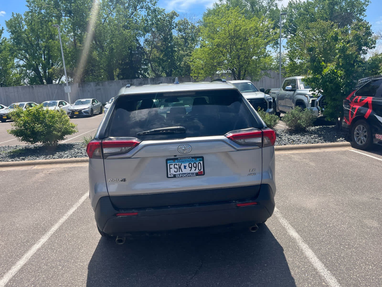 Certified Used 2021 Silver Sky Metallic Toyota LE image 9