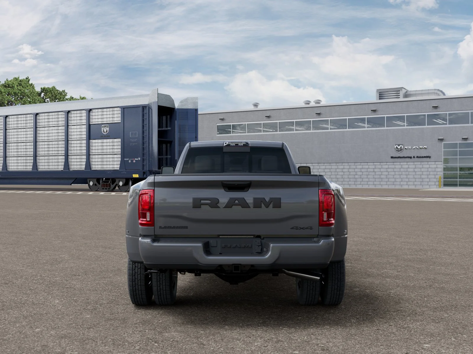 New 2026 Ceramic Gray Clear-Coat Exterior Paint RAM Laramie image 33