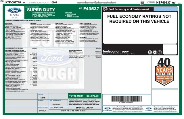 Certified Used 2017 White Gold Metallic Ford Lariat image 35