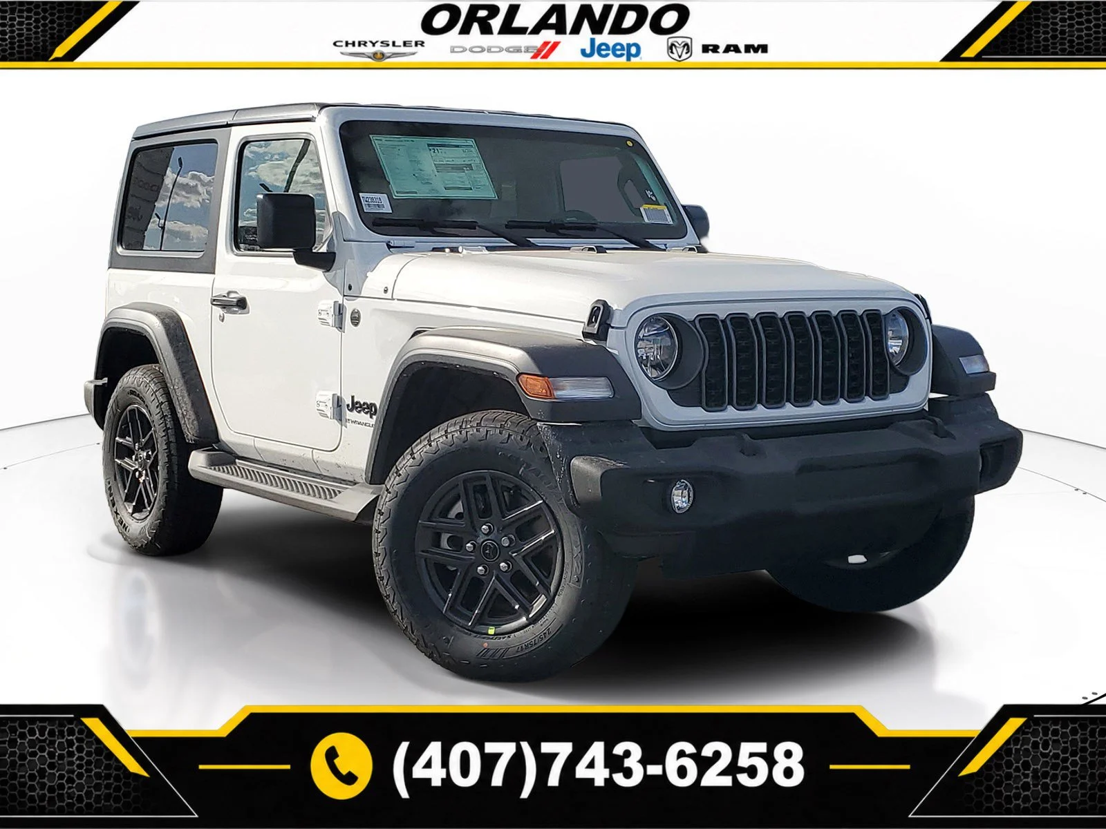 New 2026 Bright White Clearcoat Jeep Sport image 1