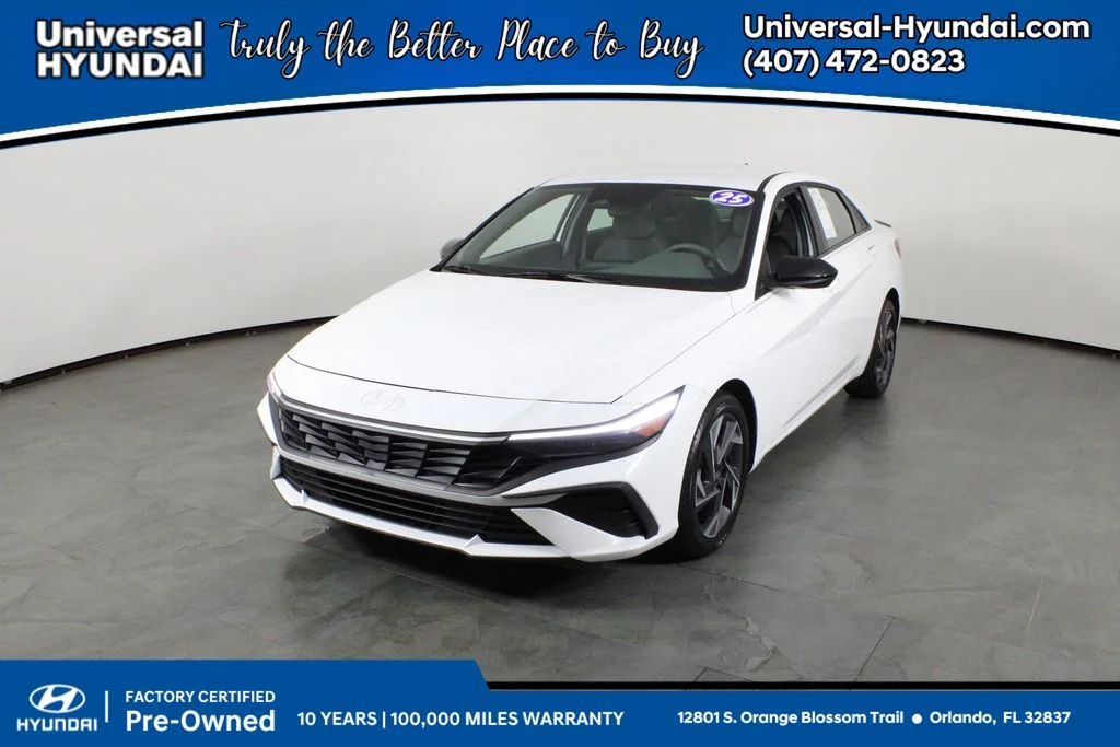 Used 2025 White Hyundai SEL Sport image 1