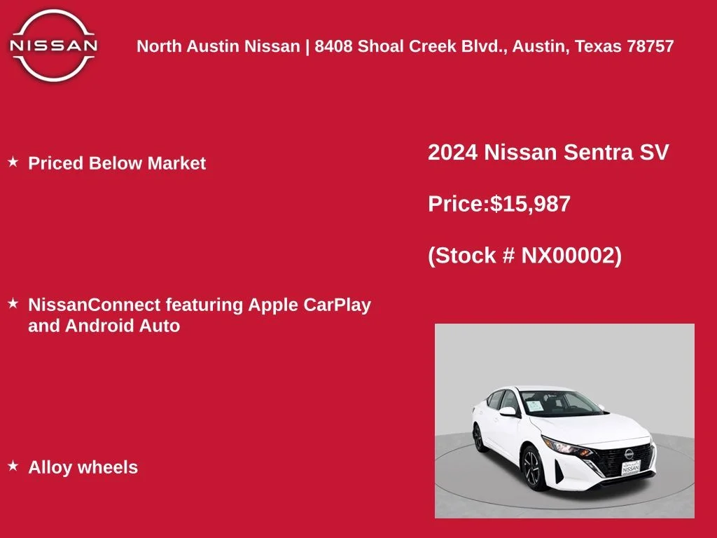Used 2024 White Nissan SV image 11