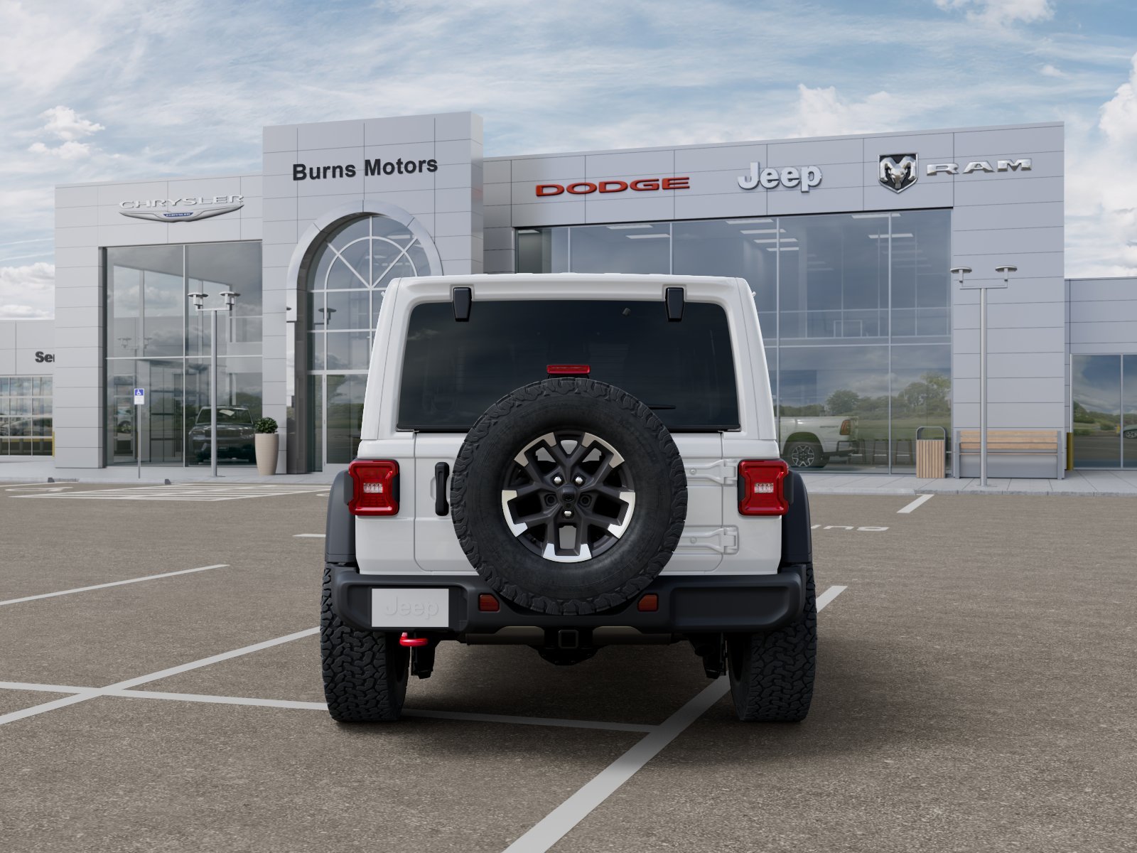 New 2026 Bright White Clear-Coat Exterior Paint Jeep Rubicon 4-Door image 33