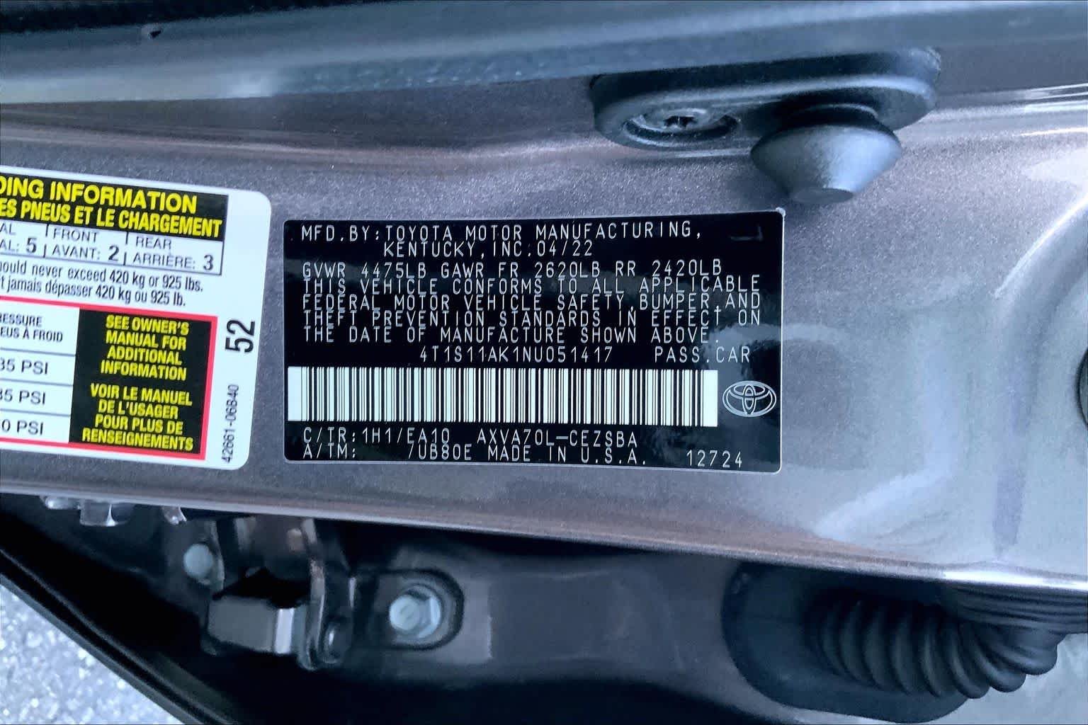 Used 2022 Predawn Gray Mica Toyota SE image 28