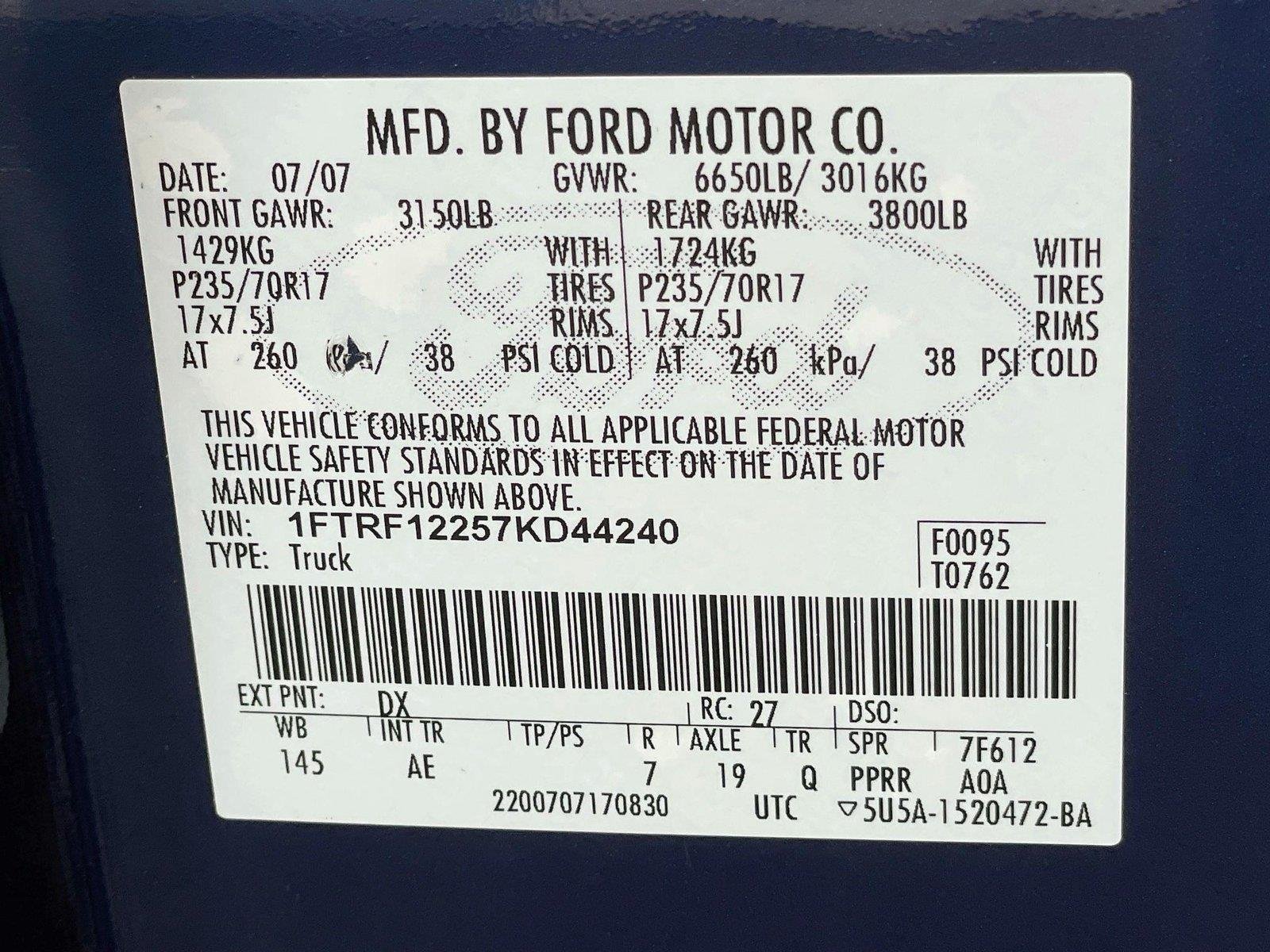 Used 2007 Dark Blue Pearl Metallic Ford XL image 27
