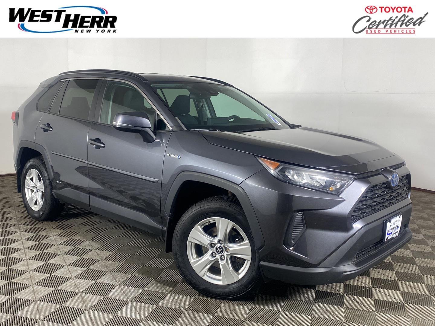 Certified Used 2021 Magnetic Gray Metallic Toyota Hybrid LE image 1