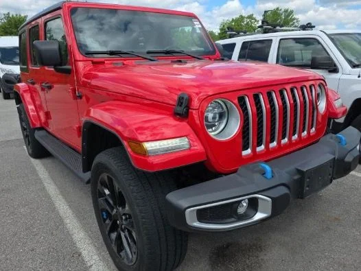 Used 2022 Red Jeep Unlimited Sahara 4xe image 6