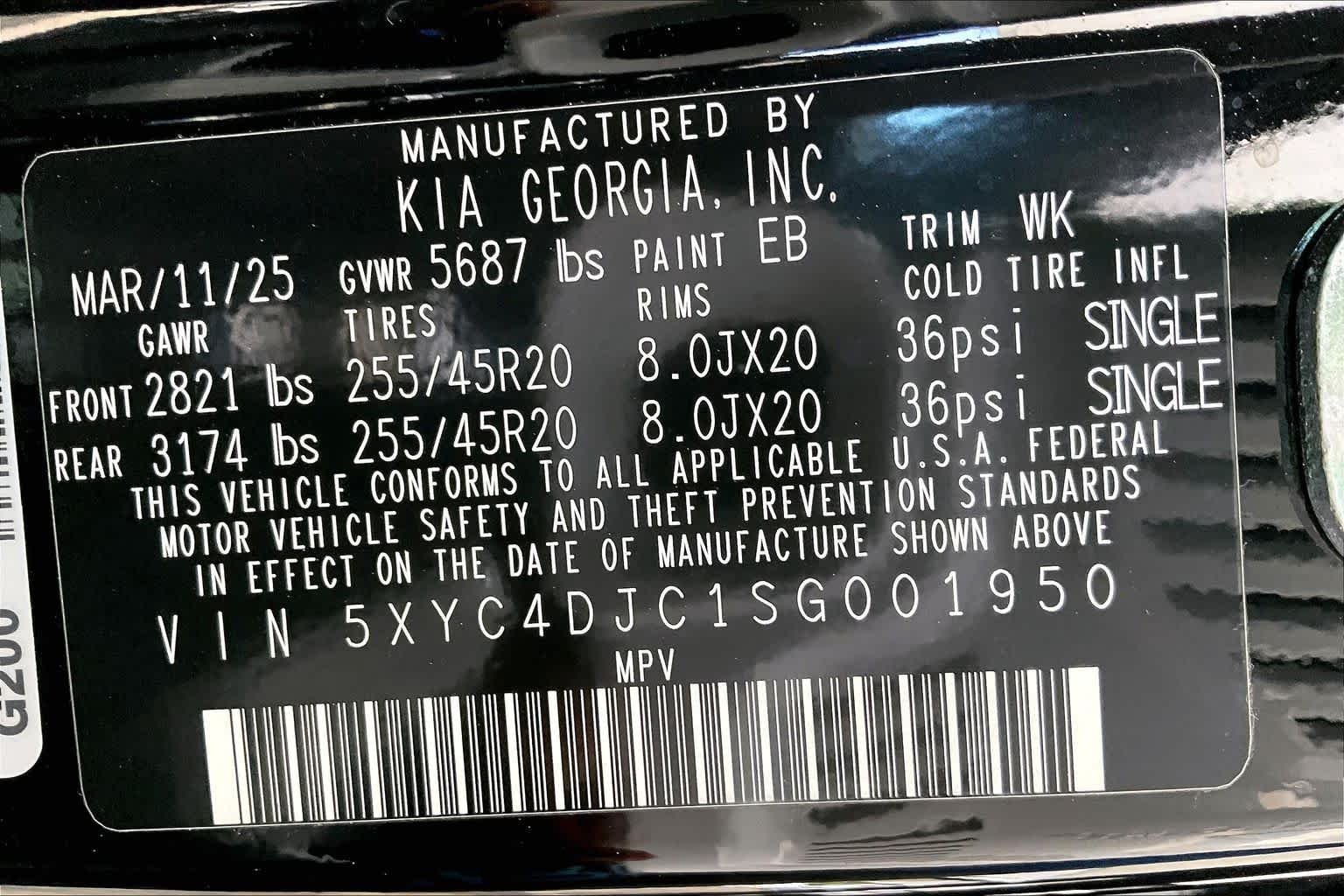 Used 2025 Ebony Black Kia GT-Line image 33