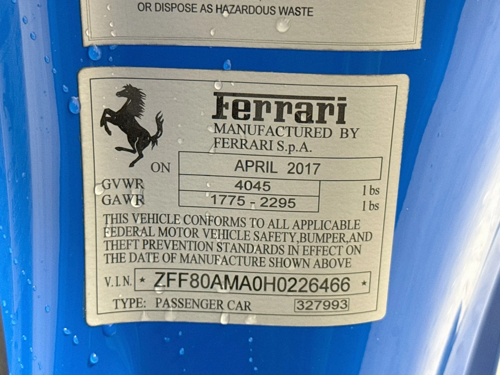 Certified Used 2017 Extra Sample Ferrari Base image 27