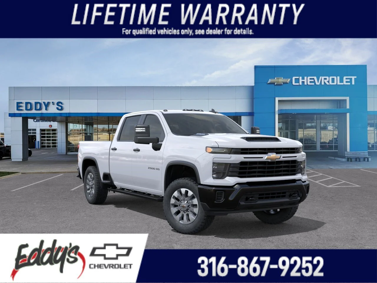 New 2026 Summit White Chevrolet Custom image 1